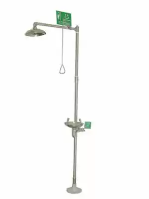 Factory inspection eye washer 304 stainless steel composite eye washer Emergency flush spray double mouth eye washer Y6610