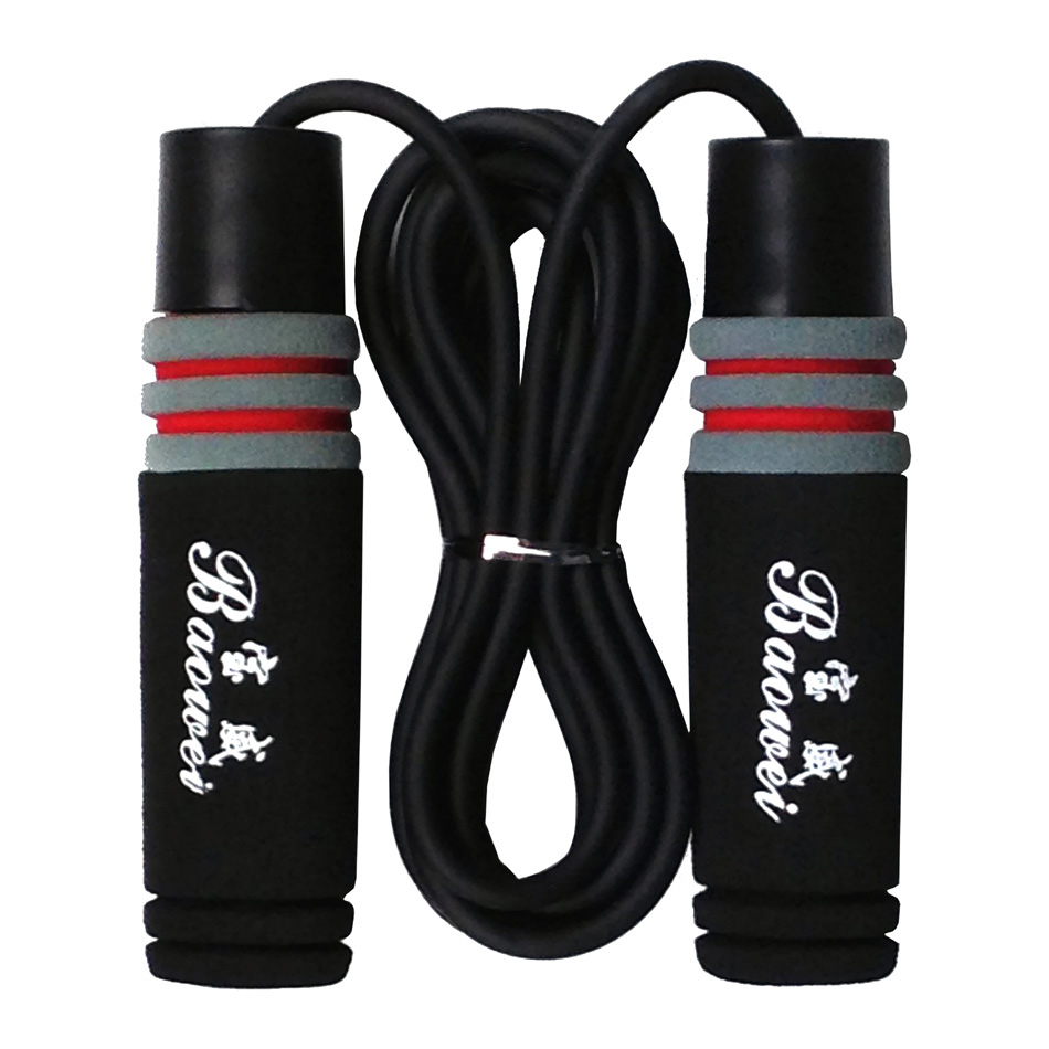 Weight-bearing skipping rope Adult weighted rubber professional fitness skipping rope cowhide skipping rope weight loss