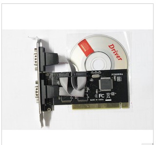 PCI serial port card desktop computer dual COM port card nine-pin PCI transfer COM card RS232 card serial port