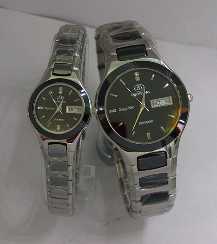  Genuine Mawang Waterproof Sapphire Mirror Dual Calendar Quartz Watch White Black Surface