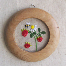 Small Berry chamomile Rosehip honey handmade DIY embroidery material package wall hanging without tension buibu