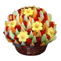 Beijing Guozhiyuan birthday cake creative gift imported fruit bouquet fresh fruit gift basket flower basket