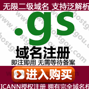 gs domain name registration supports pan-analytics, can note 2-digit stock market domain name, South Georgia website purchase application