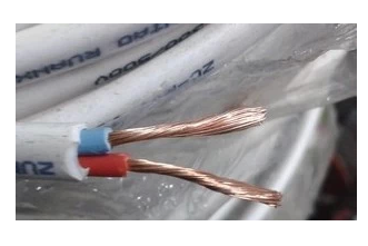 Wire and cable 1 squared 2 core soft jacket line RVV 2 * 1 signal wire power cord pure copper