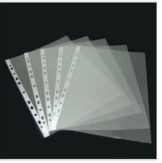 11-hole bag A4 protective film transparent file bag 11 holes loose-leaf plastic PP bag film insert page punching clip special
