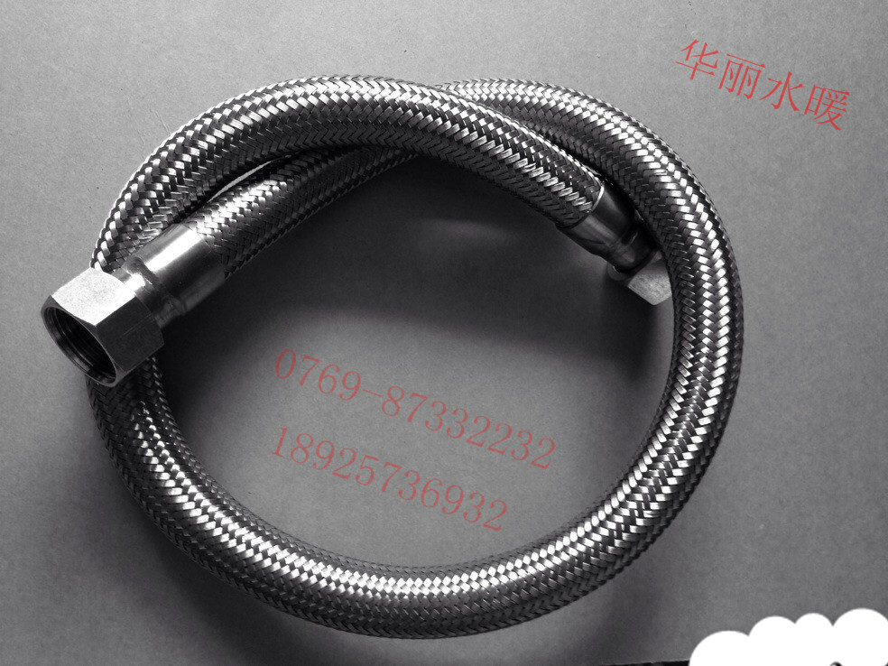 304 stainless steel bellows steam pipe metal woven mesh industrial high-pressure hose 4 6 points DN15 20
