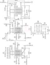 LCP material horizontal SMD patch skeleton EEL19 multi-slot shell