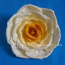 Shop Window Decoration Shadi Background Stage Props Wedding large emulated flower curbside tricolour Rose set to make 0002 #