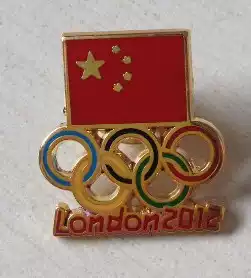 2012 London Olympic badge Chinese delegation badge Chinese Olympic Committee badge Chinese NOC badge