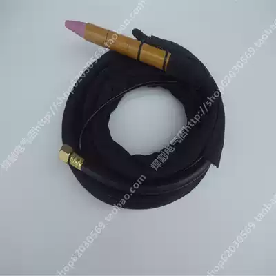 Argon arc welding gun accessories QQ-150A straight handle argon welding gun one-word pen type automatic welding machine special yellow straight gun head