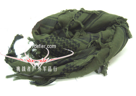 Export Thickened Arabian Square Scarf Scarf Turban Green