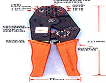 Original Taiwan Yuan YA GS crimping pliers YYT-11 0 5-6MM three-hole strong terminal crimping pliers
