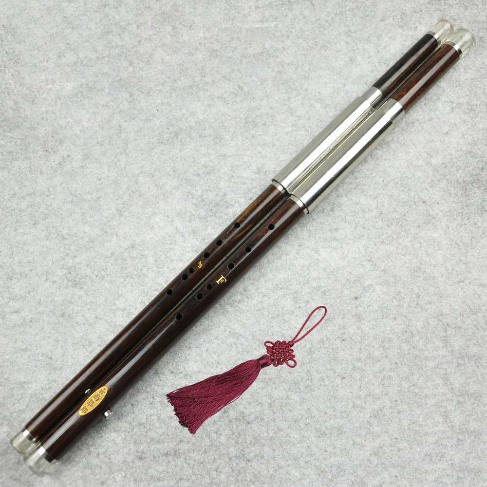 Yunnan Yanlang Musical Instrument Monopoly Professional Performance Type Recording Ebony Double Pipe Bau G + C F + B-tone