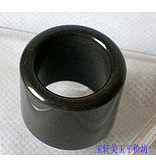 Natural ink green jade finger ring (black green jade finger ring)