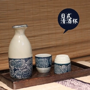 Bộ ly rượu sake Nhật Bản xuất khẩu Bộ rượu sake Nhật Bản Bộ rượu vang gốm nhiệt độ cao Bộ hộp quà tặng cao cấp - Rượu vang