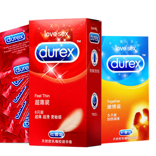 杜蕾斯避孕套超薄装8只送激情6只润滑byt安全套情趣成人用品