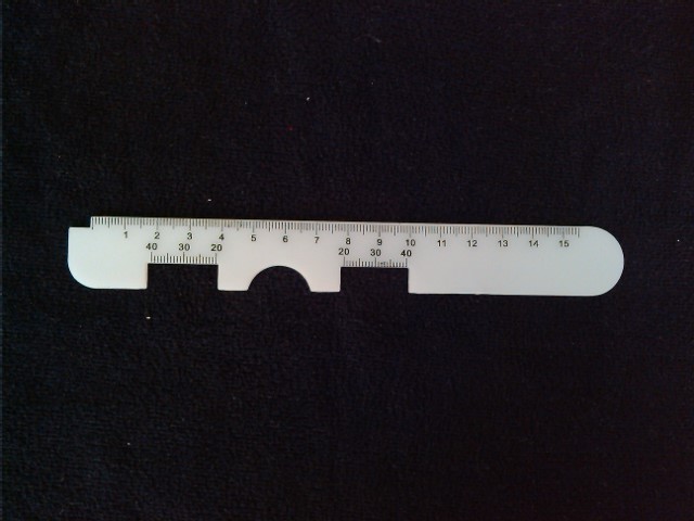 (Clear eye chrysanthemum)Pupil distance ruler Small pupil distance ruler Hard pupil distance ruler Vision test