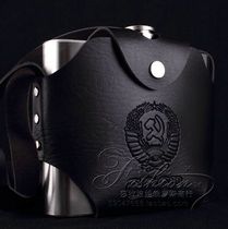Russias new stainless steel water 32-ounce flask six ounces per pound comes with a thickened leather case extra large
