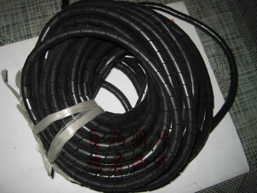 Black winding tube winding tube wrapped wire tube outer diameter 8MM a roll of about 17 meters