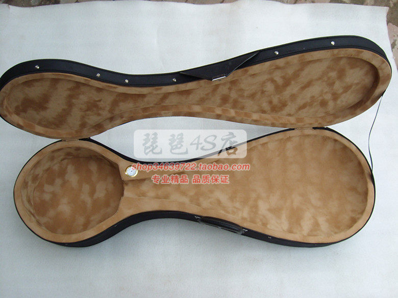 Factory direct high-grade pipa box shockproof belt hygrometer back lift dual-purpose pipa box pipa accessories