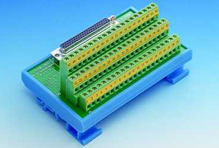 The new ADAM-3962 terminal installed with the new ADAM - 3962 rail