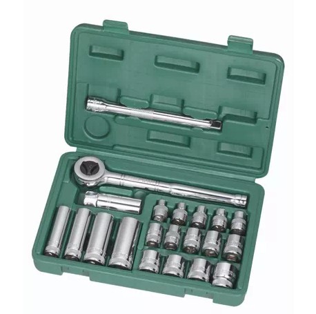 Shida Five Gold Tools 21 Pieces 10MM Series Sleeve Set Of Fly Ratchet Wrench Sleeve Tool Set Sleeves