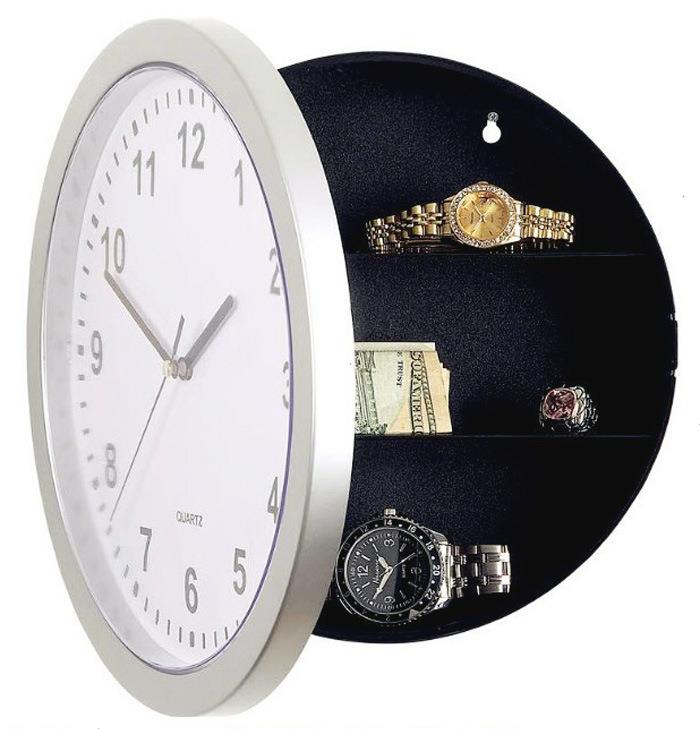 Creative Round Wall Clock Clock Safe Cabinet Hidden Storage Box Storage Box Clock Hidden Safe
