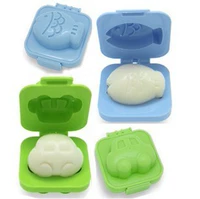 Thưởng thức khuôn trứng luộc trứng vào một chiếc xe cá nhỏ bento tự làm mô hình nhóm gạo - Tự làm khuôn nướng khuon banh khot
