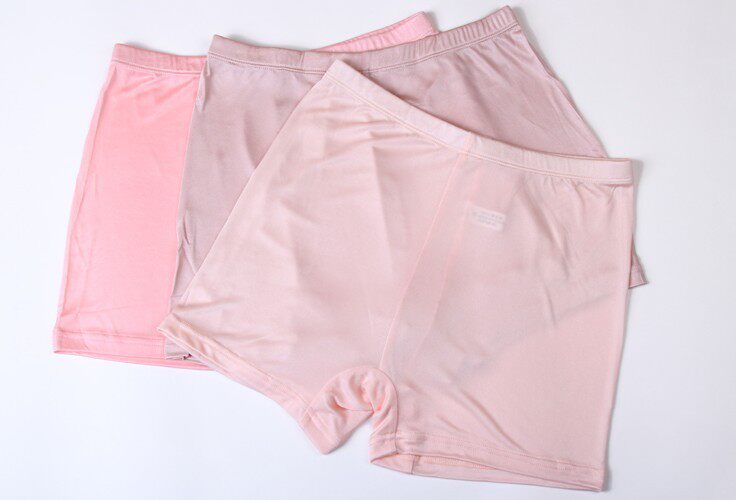 Knitted female real silk underpants mulberry silk inner lap pants double face high waist closedown groin 4-corner pants female real silk safety pants special price