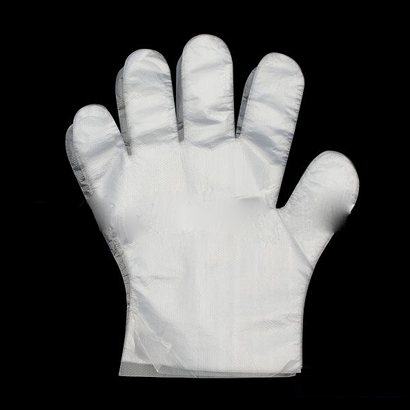 No Leaks Thickened PE Film Gloves Disposable Plastic Gloves Food Beauty Catering Transparent Gloves
