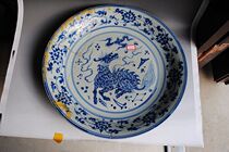 yuan qing hua unicorn wen pan repair