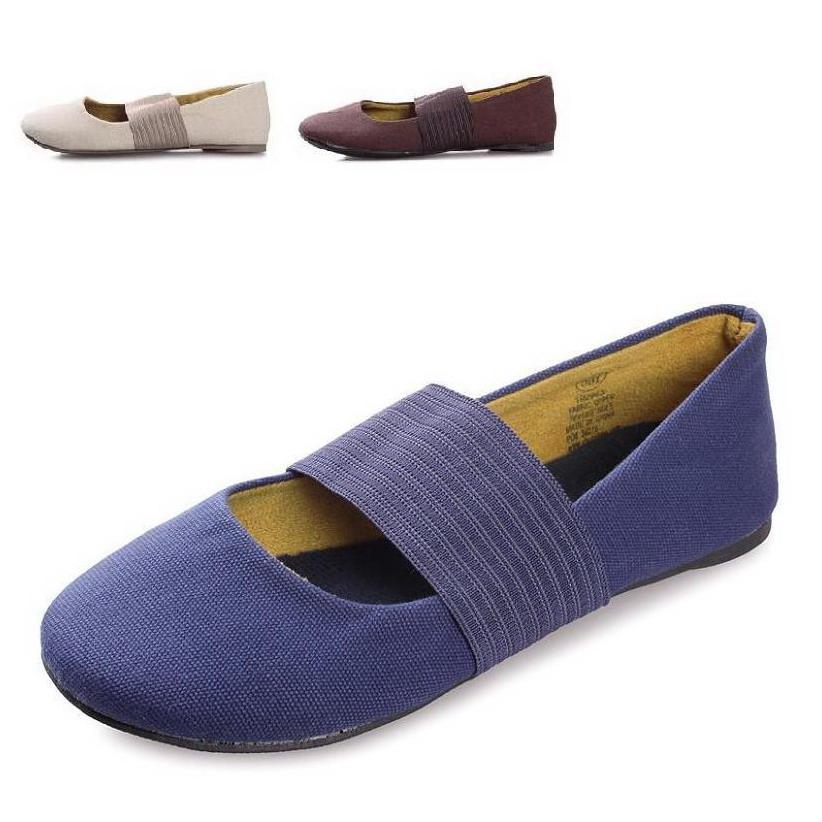 Trendy soft sweet Doll shoes ballet shoes Round Head Dancing Shoes Spring Autumn Women Shoes Cotton Linen Flex Sails Shoes Cloth Shoes