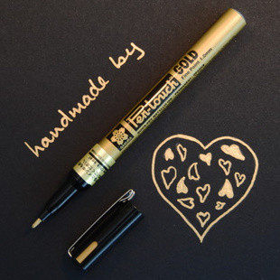 Japan cherry blossom SAKURA paint pen (gold silver white) high light pen signature pen DIY hand-painted pen sign to pen-Taobao