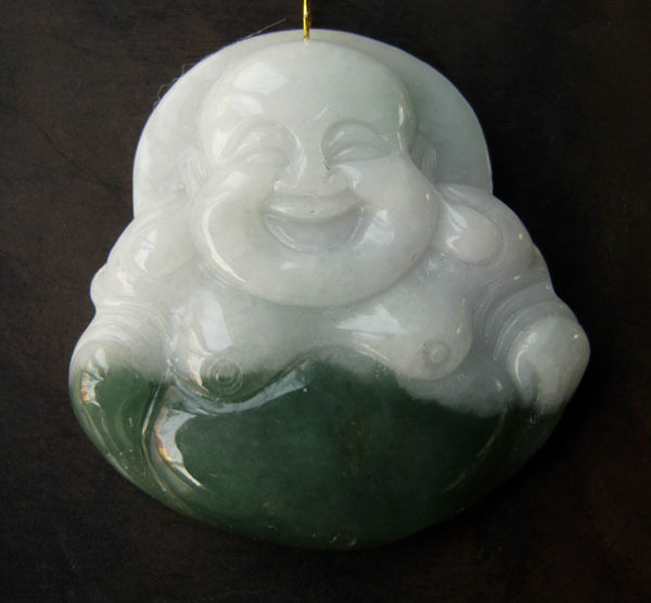 Emerald Jade Buddha Pendant Emerald Jade Buddha Item Pendant of Ping An Buddha Pendant Emerald Jade Buddha Pendant Pendant