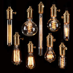 Edison Light Bulb Silk Retro E27 Screw Tungsten Filament Bulb Creative Personality Industrial Cafe Antique Light Source