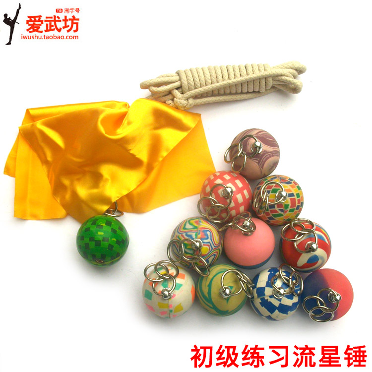 Primary practice Rubber meteor hammer weapons Children's entry Elderly fitness exercise martial arts equipment manufacturers