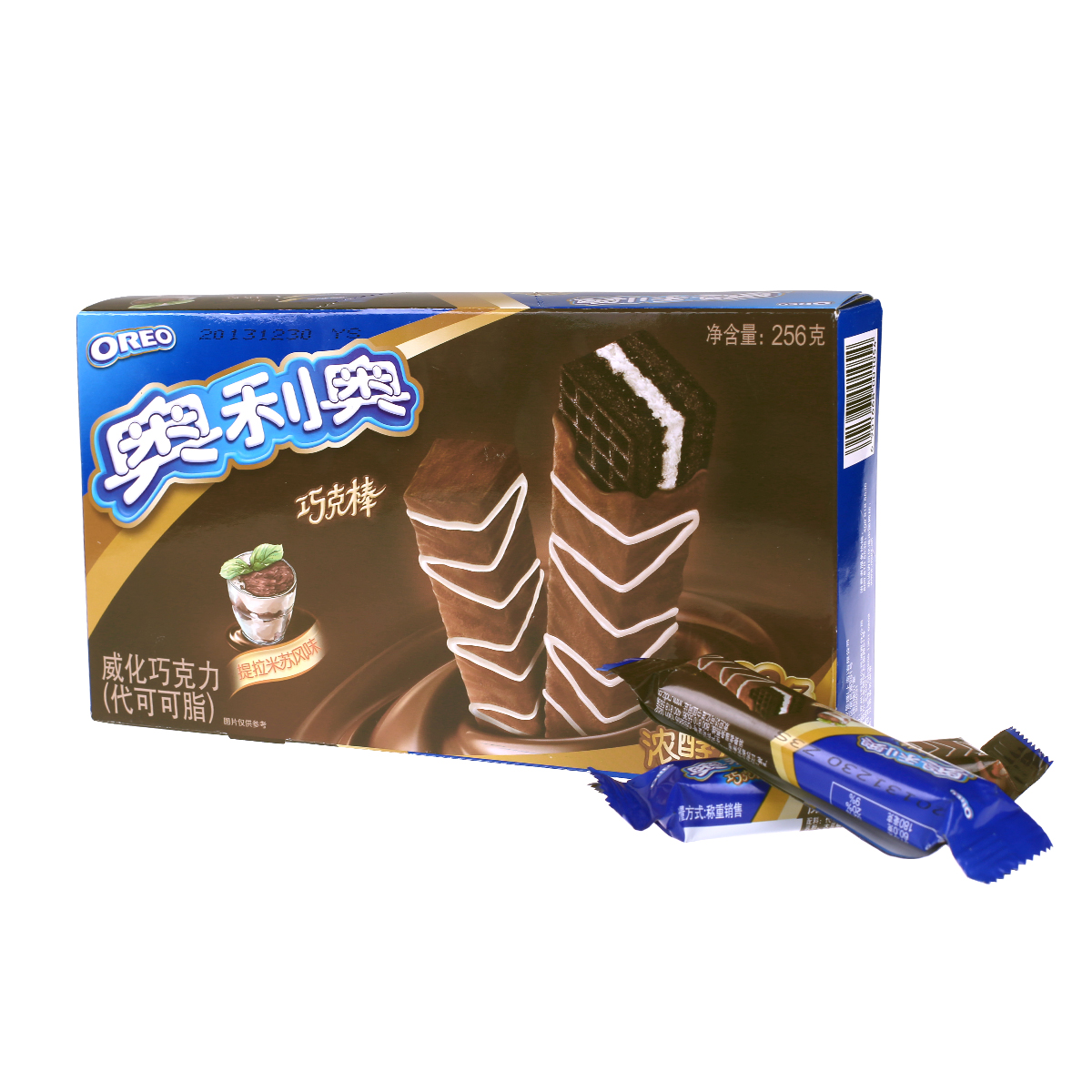【天猫超市】亿滋 奥利奥威化饼干巧克棒提拉米苏味256g