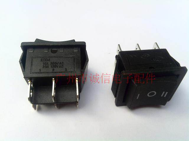 Special promotion high-quality KCD4 double knife 6 feet 3 files large seesaw waveform ship type switch copper feet