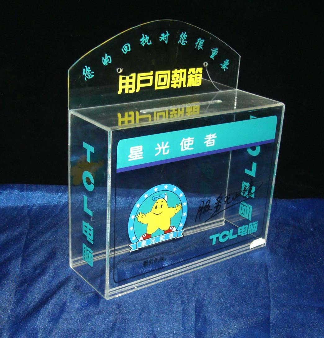 Customized organic glass opinion box Voting box Contribution box Election box Crack