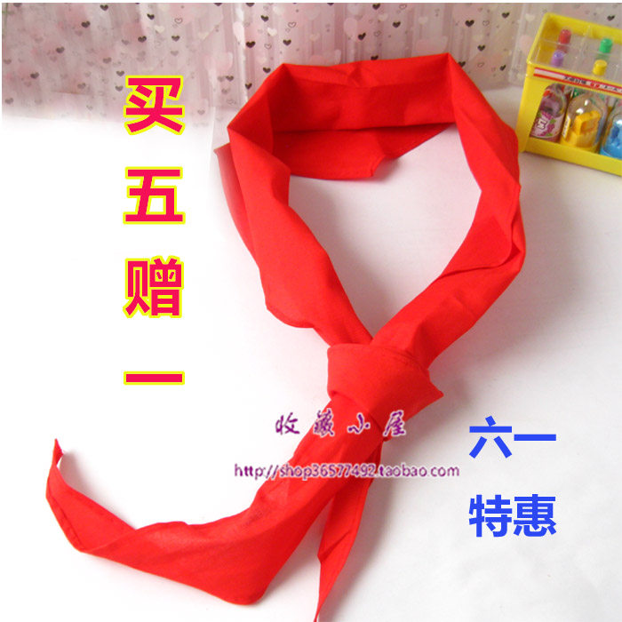 Red Scarf Elementary Students Universal Pure Cotton Wholesale Knotted 1 2 m 1 Standard Large Number of Children 1-3 Grade