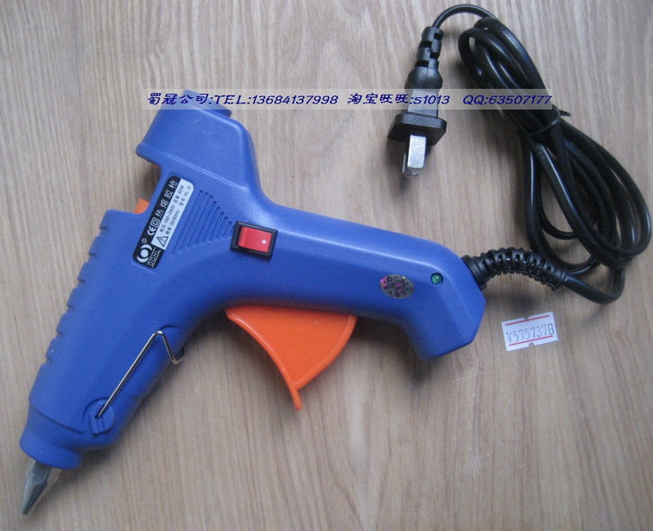 Heli DGHL brand 20W hot melt glue gun with switch and indicator light to send 3 glue holders
