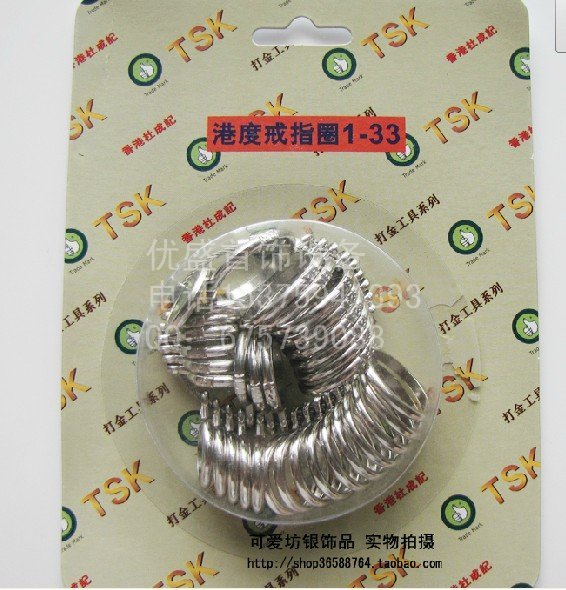 The ring ring hand inch ring finger ring-measuring finger size special for the import