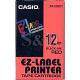 CASIOCASIO Label ribbon XR-12RD1 (12MM red bottom black character)