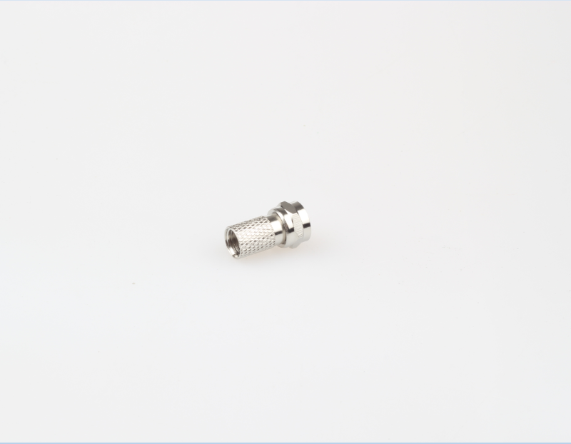 Metric spiral self-tightening F-head cable TV joint threaded spin all copper 75-5 RG6 metric f-head