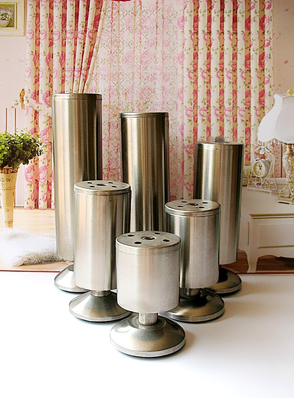Heavy thickened 8CM adjustable full stainless steel closet Falling Cabinet Feet Sofa Feet Furniture Feet
