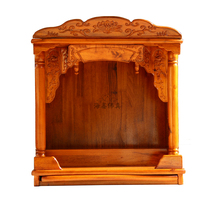Haixin Buddhist tools Buddhist hall supplies Buddhist niches altar tables sacred tower cabinets camphor wood Buddhist niches plain wall cabinets 68 wide