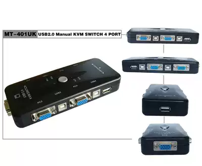 Maxtor dimension moment MT-401UK-CH 4 in 1 out 4 port KVM switch Multi-computer switch wiring