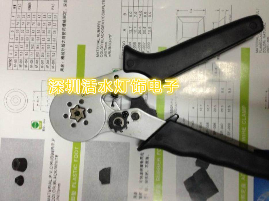 Hexagonal type special press wire pliers tubular terminal press contact pliers 0-5-6 square