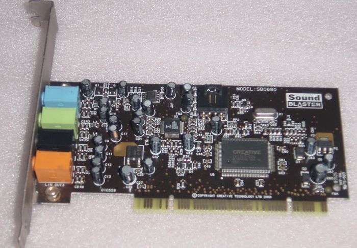 Sound blaster live ct4830. 1 vx. Sound blaster live ct4830. Creative labs sb0200. 1 pci.
