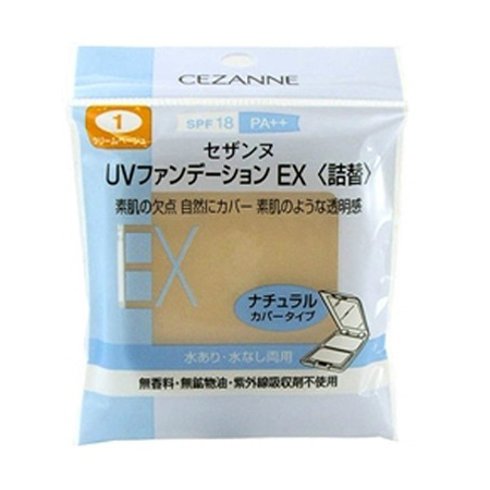 Cezanne倩丽 EX轻薄透明妆感 干湿两用粉饼SPF18 11g 补充芯